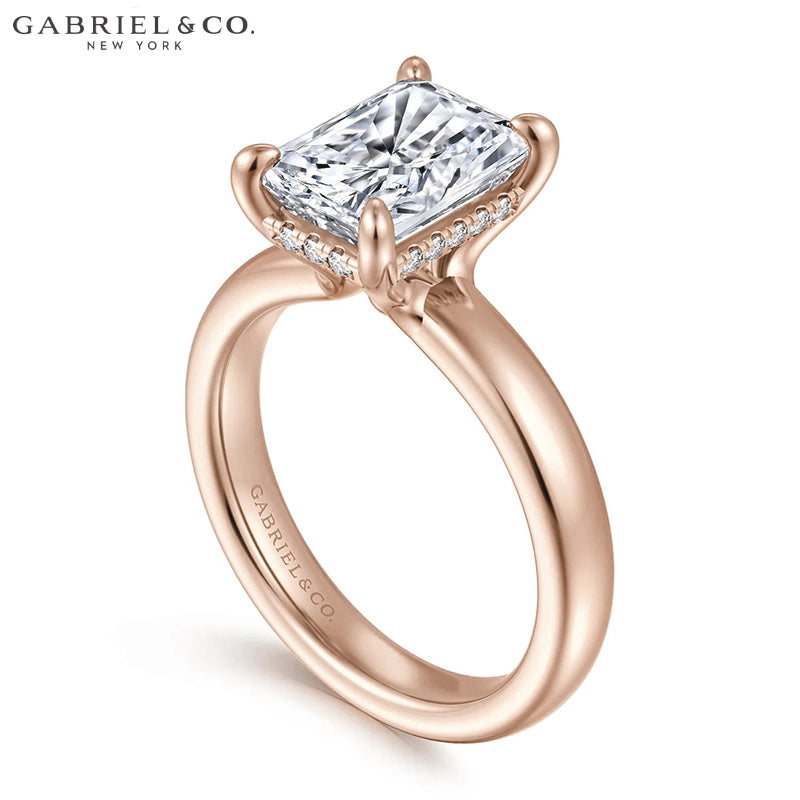2.50ctr-5.00ctr Radiant Cut Lab Grown Diamond Ring