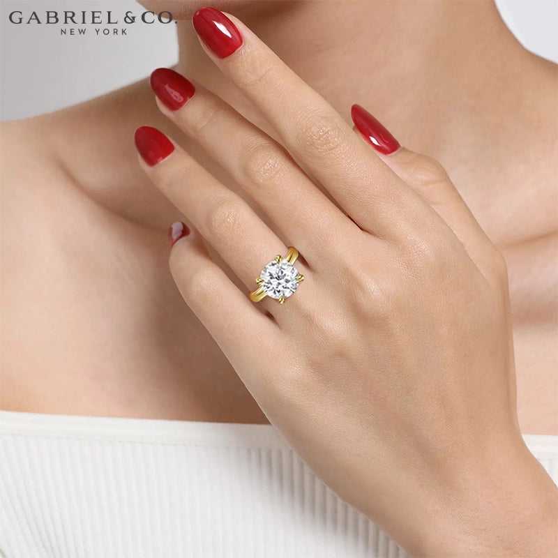 4.18ctw Round Cut Lab Grown Diamond Ring