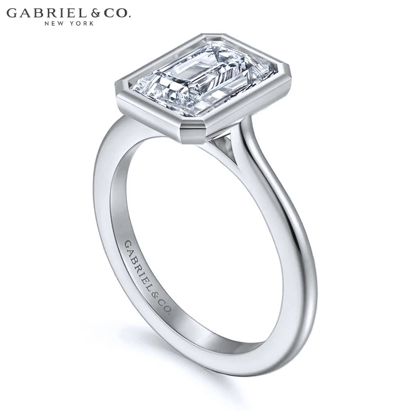 1.25ctr-2.50ctr Emerald Cut Lab Grown Diamond Ring Tailor Made