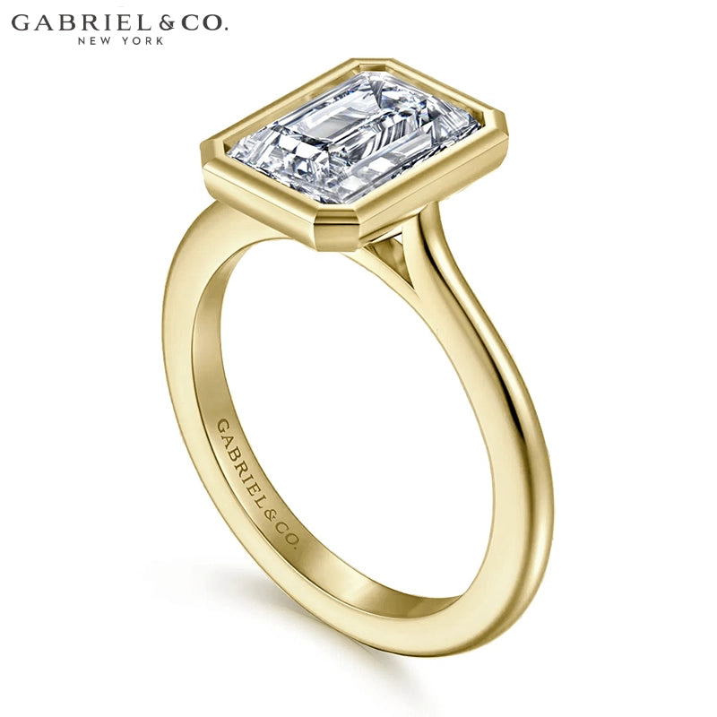 1.00ctr-2.00ctr Emerald Cut Natural Diamond Ring Tailor Made