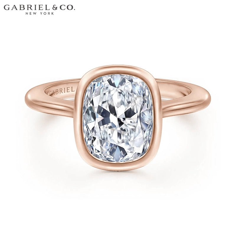 1.25ctr-2.50ctr Elongated Cushion Cut Lab Grown Diamond Ring Tailor Made