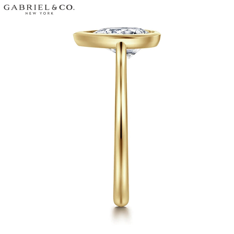 1.25ctr-2.50ctr Pear Cut Lab Grown Diamond Ring Tailor Made