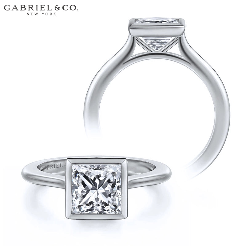 1.25ctr-2.50ctr Princess Cut Lab Grown Diamond Ring Tailor Made
