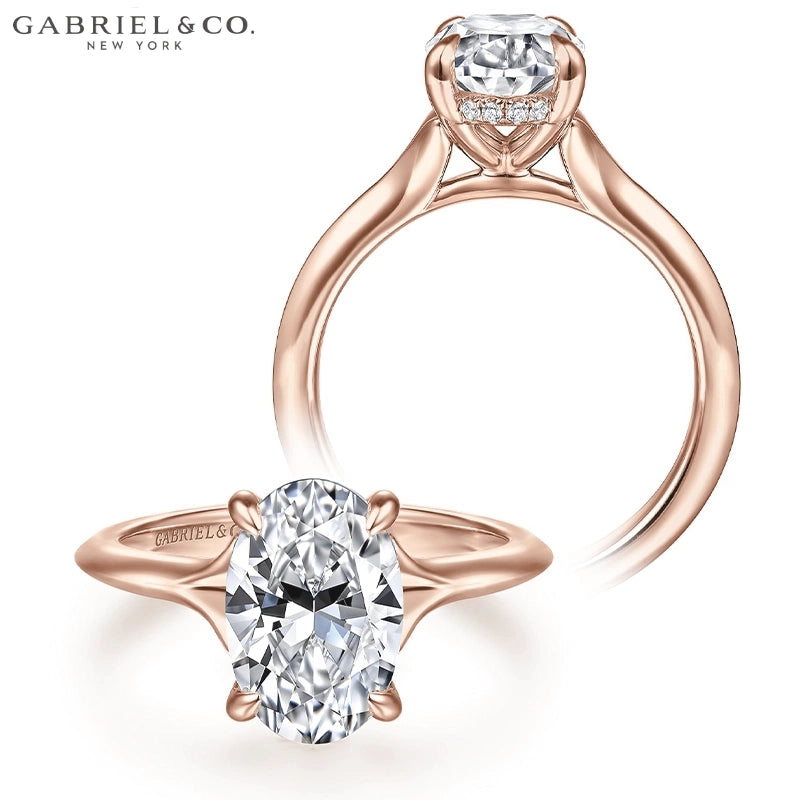 1.25ctr-2.50ctr Oval Cut Lab Grown Diamond Ring Tailor Made