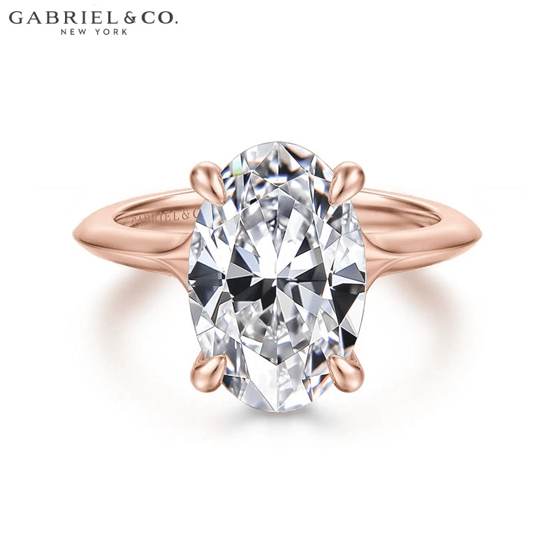3.00ctr-5.00ctr Oval Cut Lab Grown Diamond Ring