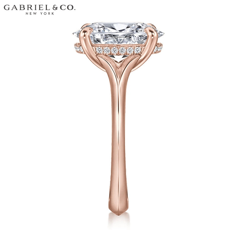 3.00ctr-5.00ctr Oval Cut Lab Grown Diamond Ring