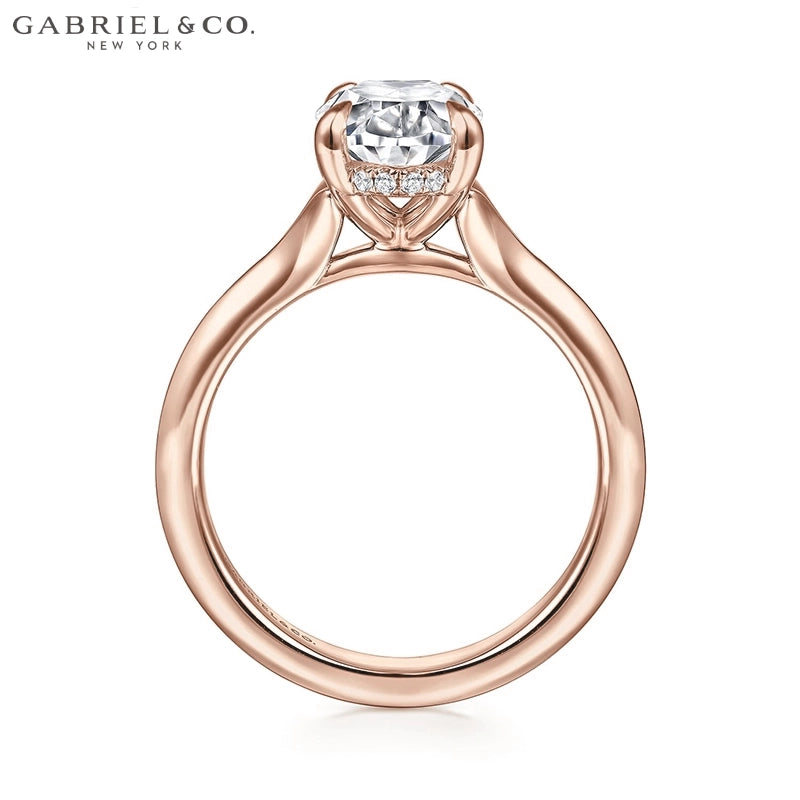 1.25ctr-2.50ctr Oval Cut Lab Grown Diamond Ring Tailor Made