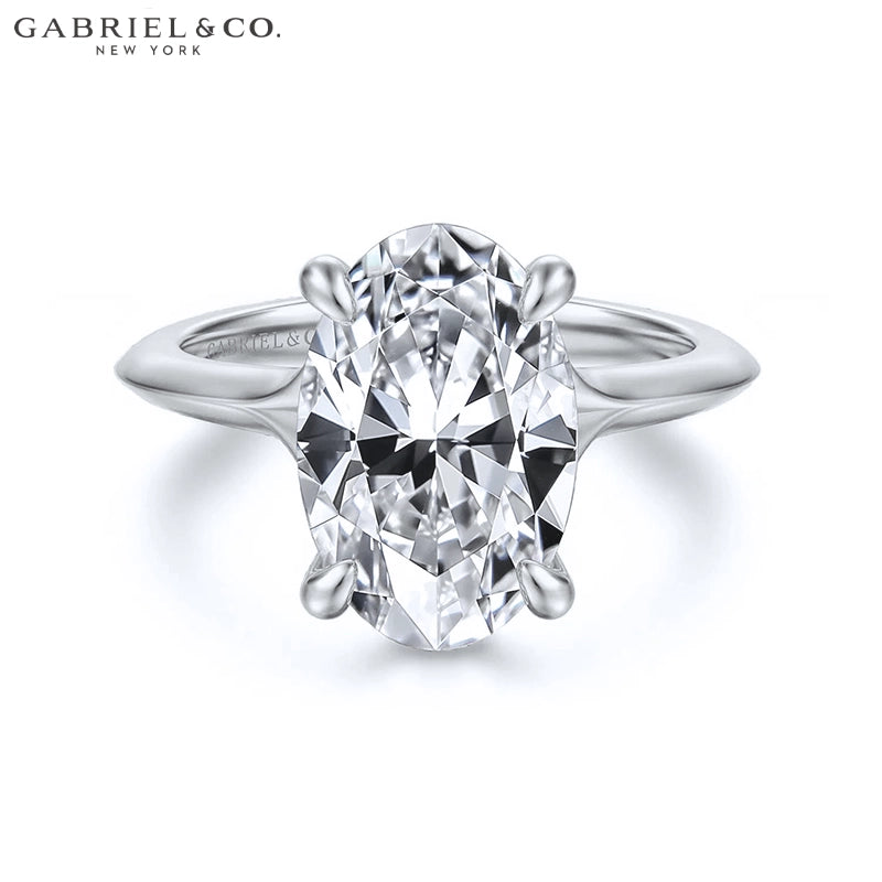 3.00ctr-5.00ctr Oval Cut Lab Grown Diamond Ring