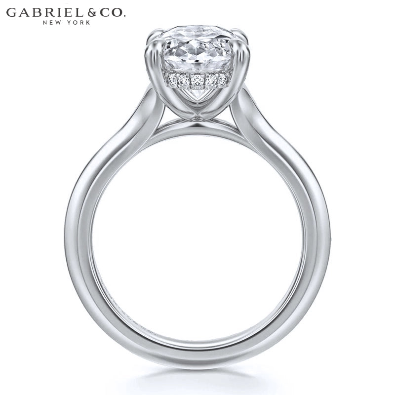 3.00ctr-5.00ctr Oval Cut Lab Grown Diamond Ring