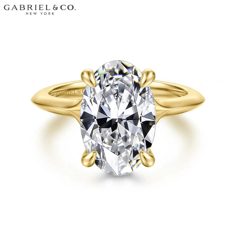 3.00ctr-5.00ctr Oval Cut Lab Grown Diamond Ring