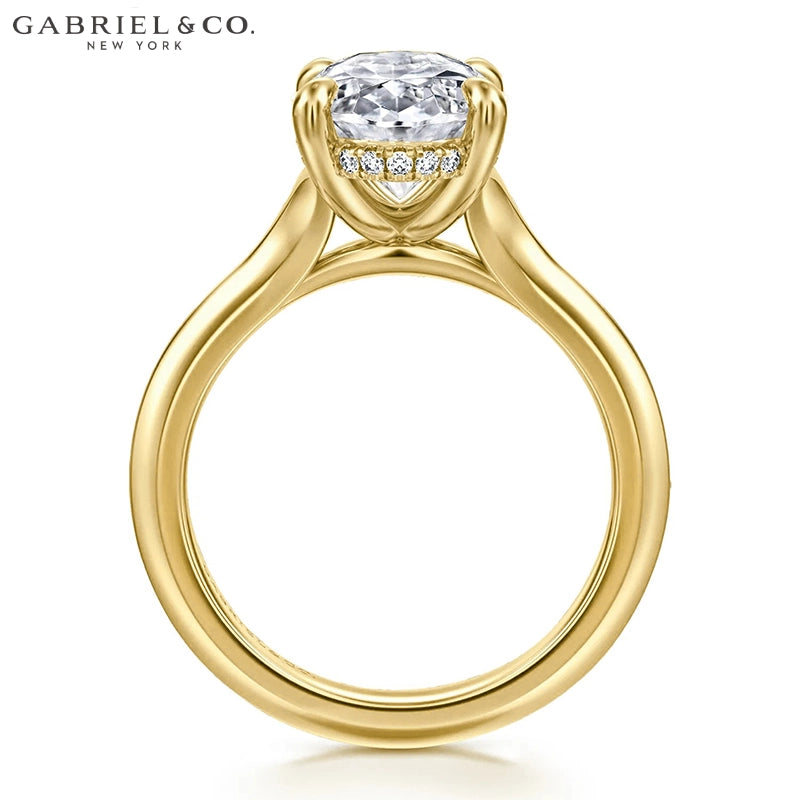 3.00ctr-5.00ctr Oval Cut Lab Grown Diamond Ring