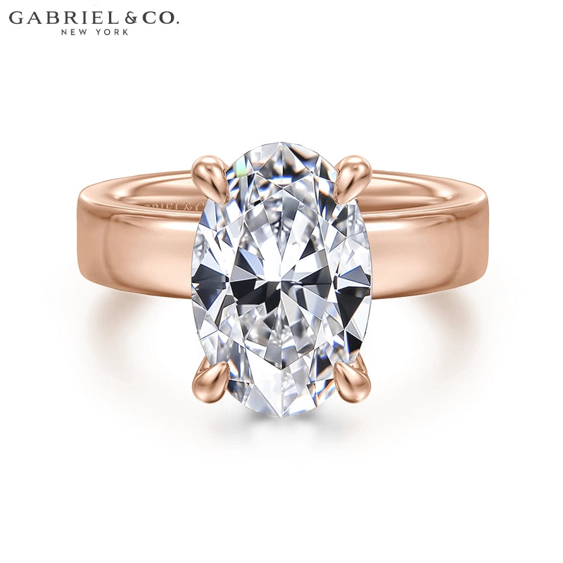 2.50ctr-5.00ctr Oval Cut Lab Grown Diamond Ring