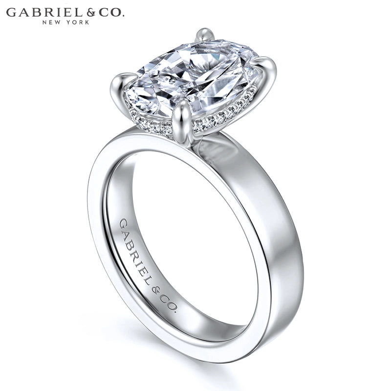 2.50ctr-5.00ctr Oval Cut Lab Grown Diamond Ring