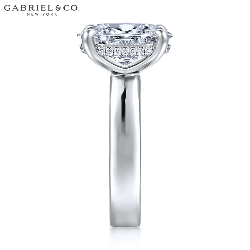 2.50ctr-5.00ctr Oval Cut Lab Grown Diamond Ring