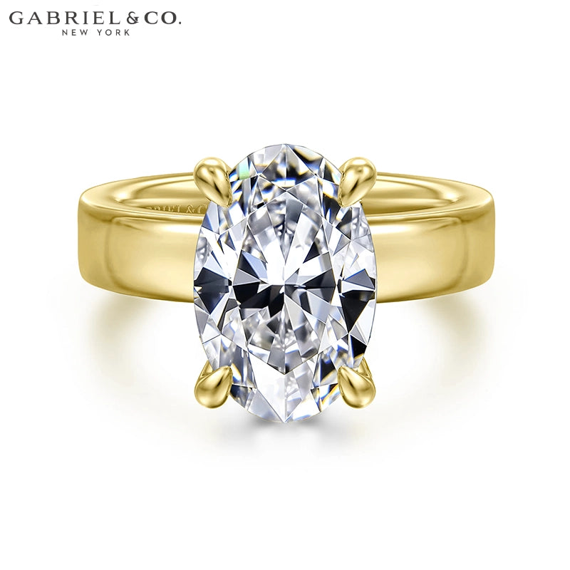 2.50ctr-5.00ctr Oval Cut Lab Grown Diamond Ring