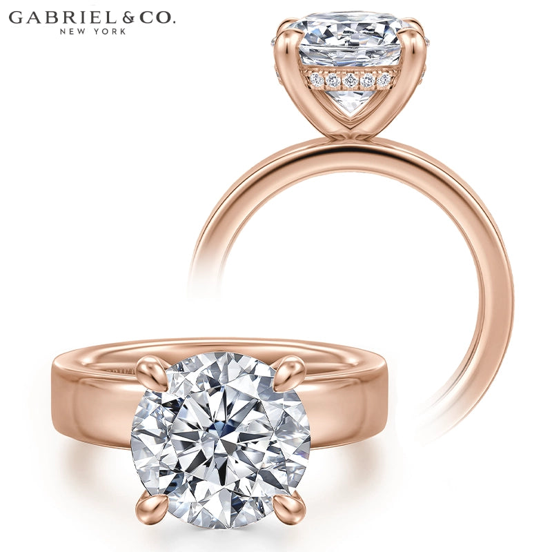 2.50ctr-5.00ctr Round Cut Lab Grown Diamond Ring