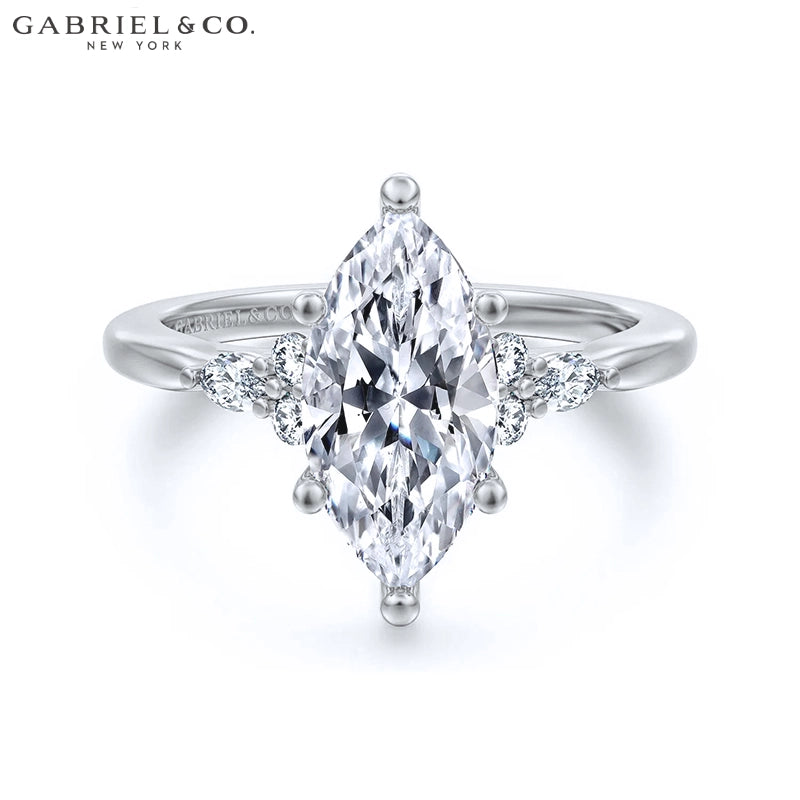 1.00ctr-2.00ctr Marquise Cut Natural Diamond Ring Tailor Made