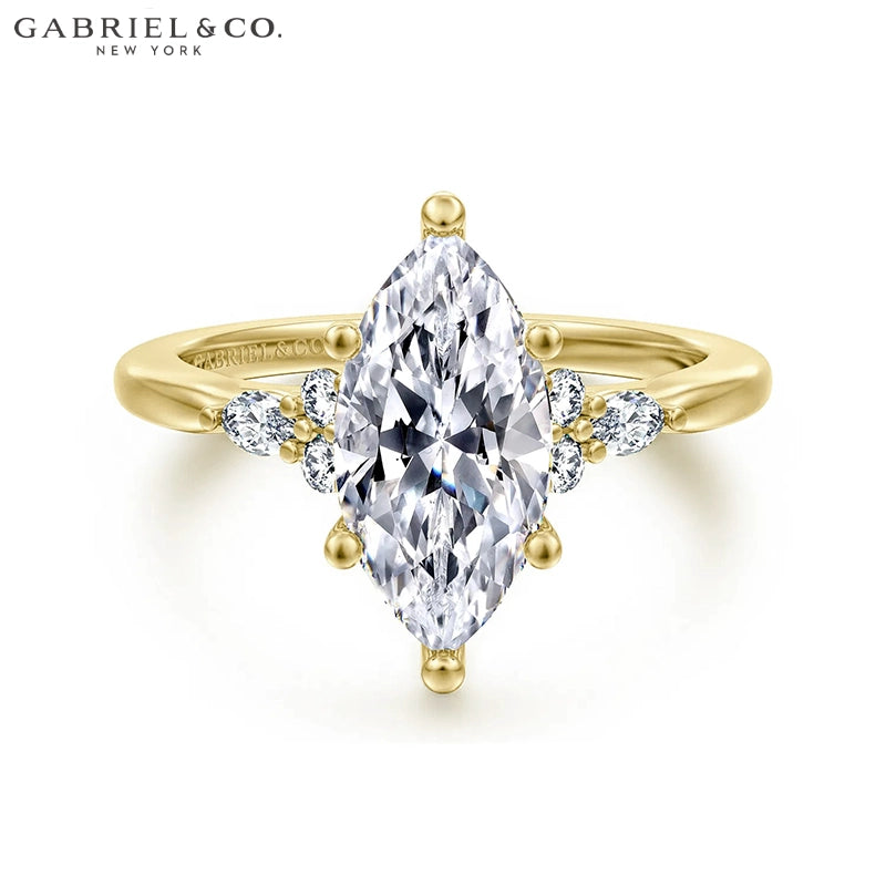 1.25ctr-2.50ctr Marquise Cut Lab Grown Diamond Ring Tailor Made