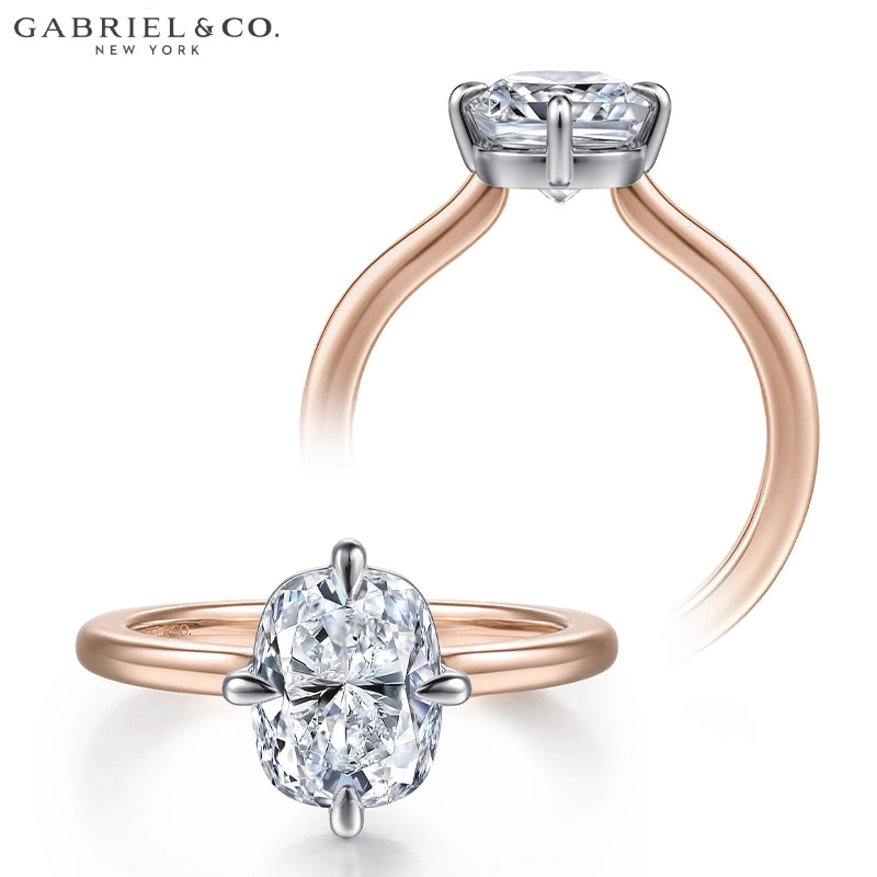 1.25ctr-2.50ctr Elongated Cushion Cut Lab Grown Diamond Ring