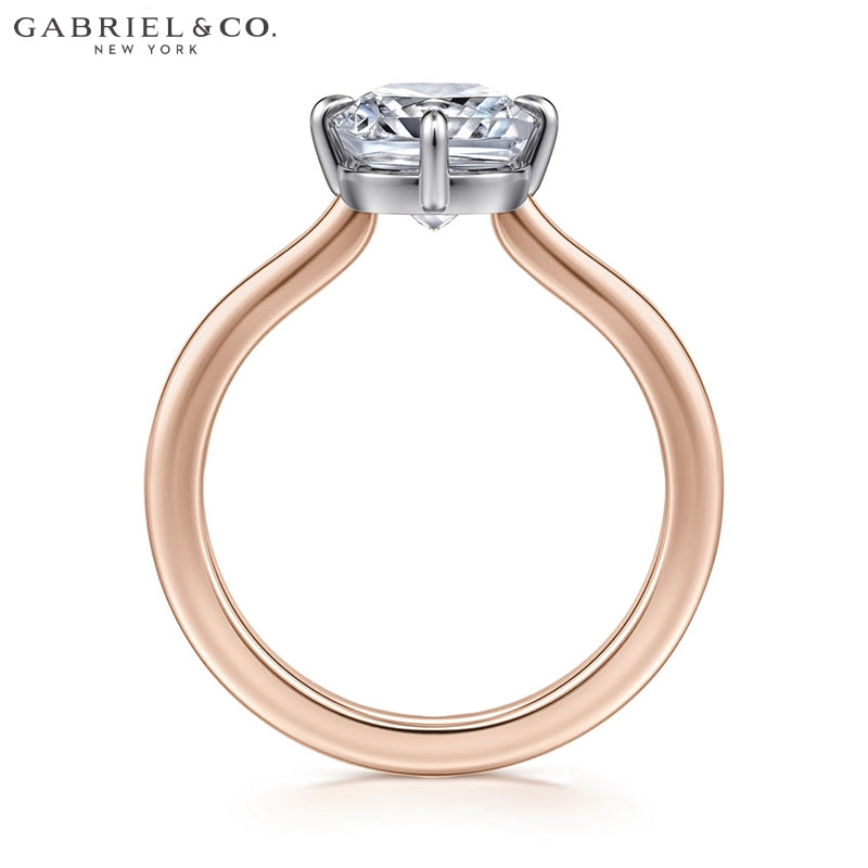 1.25ctr-2.50ctr Elongated Cushion Cut Lab Grown Diamond Ring