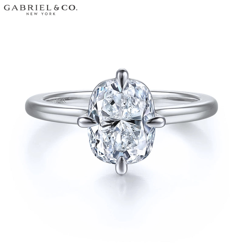 1.25ctr-2.50ctr Elongated Cushion Cut Lab Grown Diamond Ring