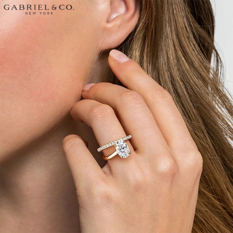2.44ctw Oval Cut Lab Grown Diamond Ring