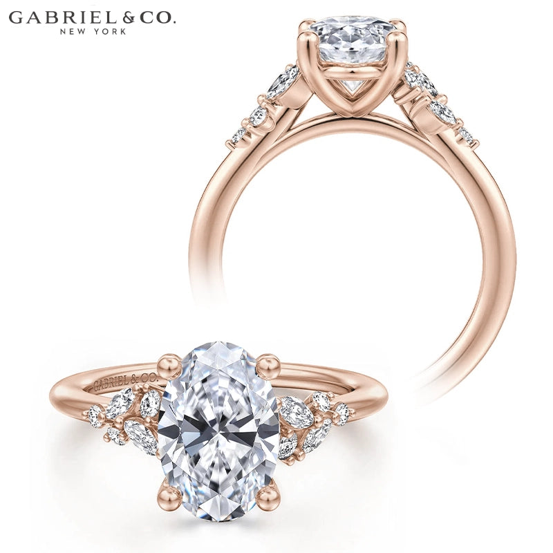 1.25ctr-2.50ctr Oval Cut Lab Grown Diamond Ring Tailor Made