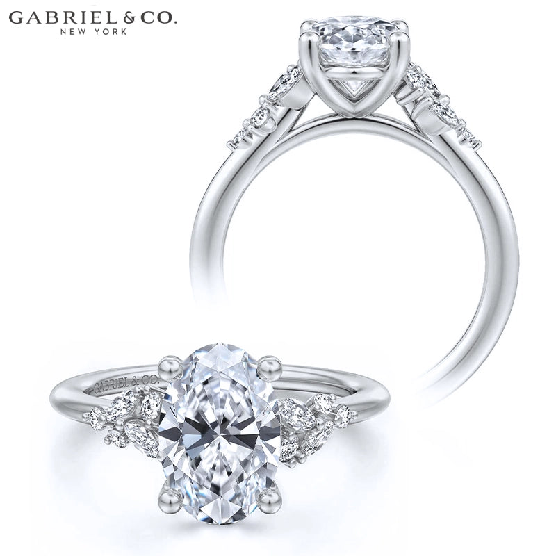 1.25ctr-2.50ctr Oval Cut Natural Diamond Ring Tailor Made