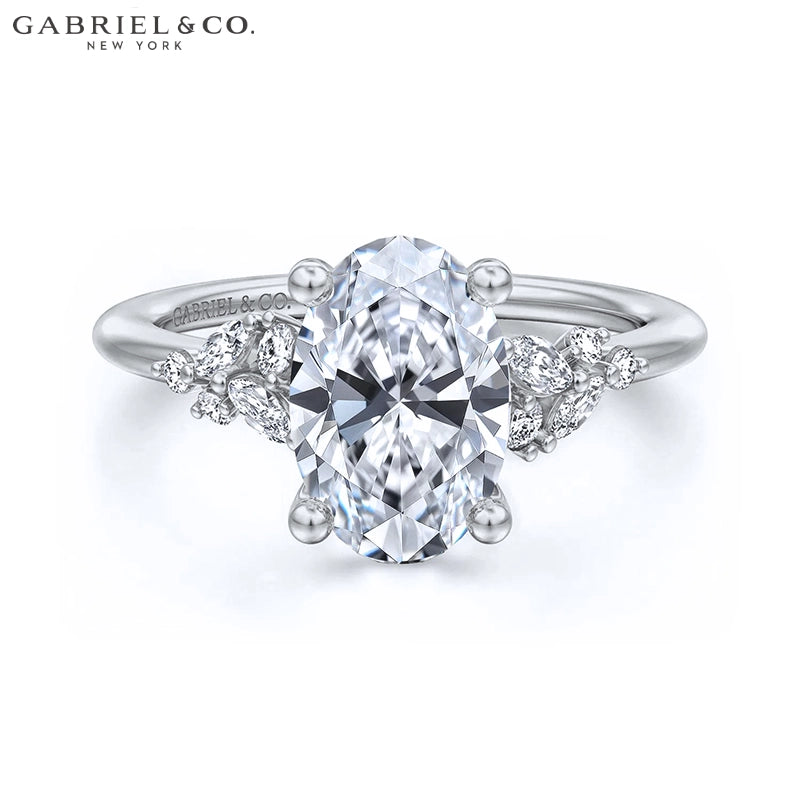 1.25ctr-2.50ctr Oval Cut Natural Diamond Ring Tailor Made