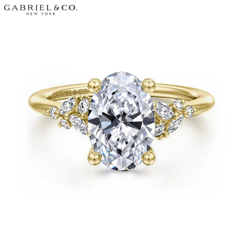 1.25ctr-2.50ctr Oval Cut Natural Diamond Ring Tailor Made