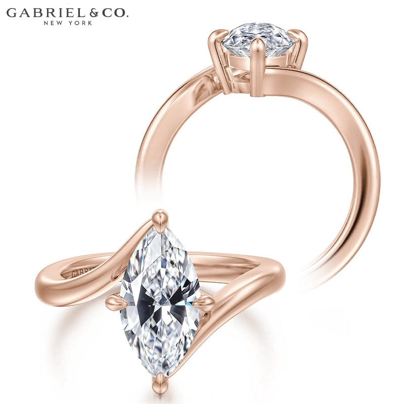1.25ctr-2.50ctr Marquise Cut Lab Grown Diamond Ring Tailor Made