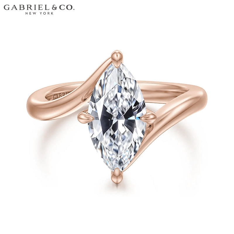1.25ctr-2.50ctr Marquise Cut Lab Grown Diamond Ring Tailor Made