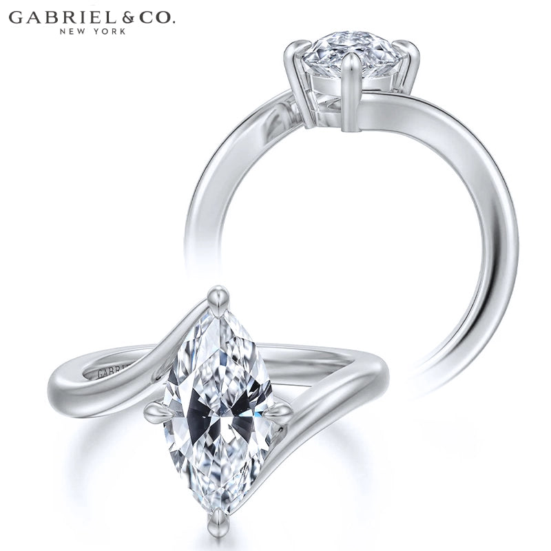 1.25ctr-2.50ctr Marquise Cut Lab Grown Diamond Ring Tailor Made