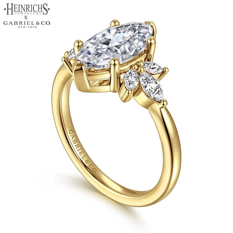 1.25ctr-2.50ctr Marquise Cut Lab Grown Diamond Ring Tailor Made