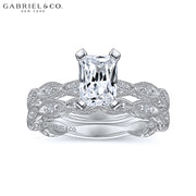 0.75ctr-1.50ctr Radiant Cut Diamond Customizable Ring