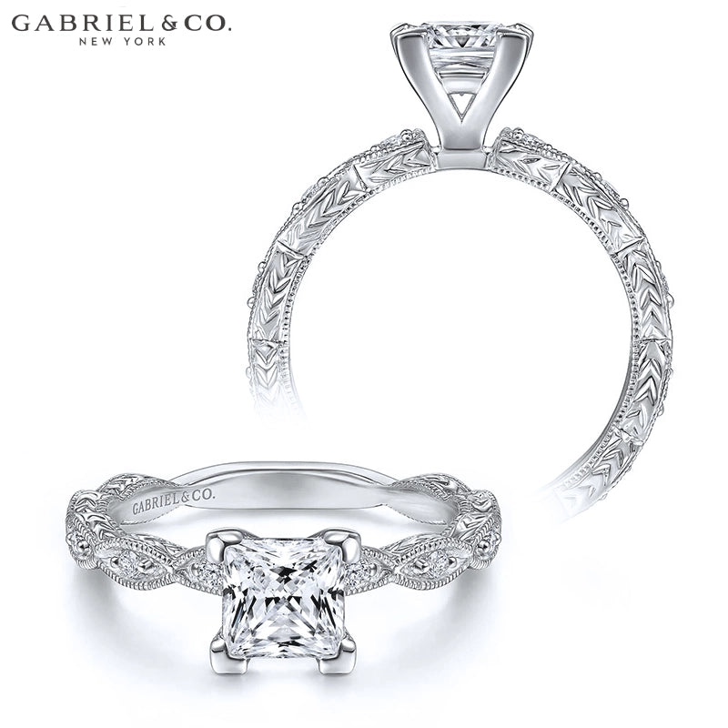 1.25ctr-2.50ctr Princess Cut Lab Grown Diamond Ring