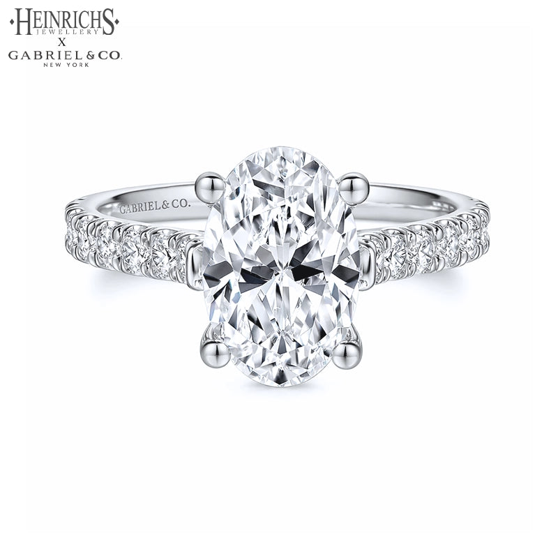 1.50ctr-3.00ctr Oval Cut Lab Grown Diamond Ring