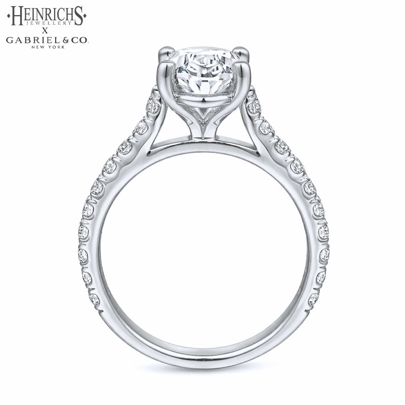 1.50ctr-3.00ctr Oval Cut Lab Grown Diamond Ring