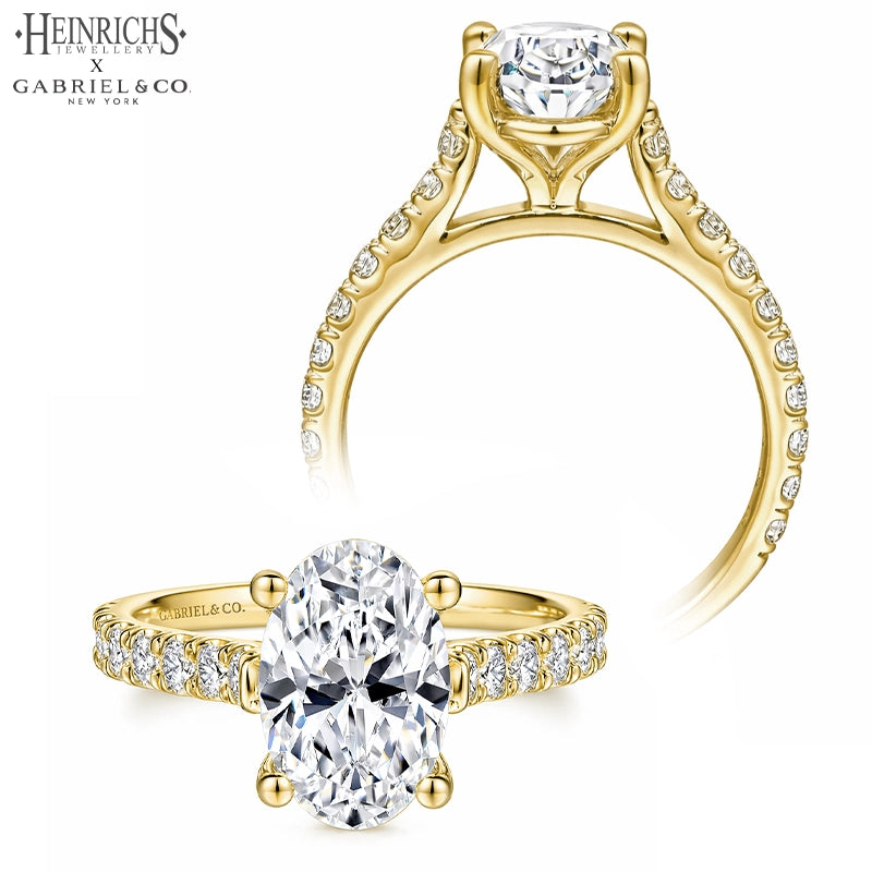 1.50ctr-3.00ctr Oval Cut Lab Grown Diamond Ring