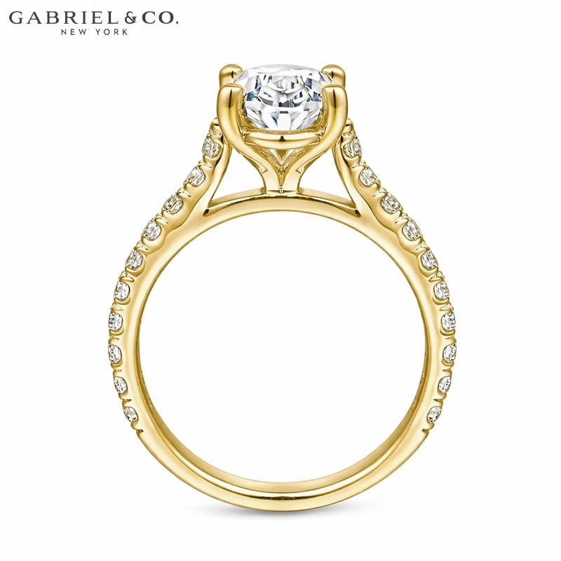 1.00ctr-2.00ctr Oval Cut Natural Diamond Ring