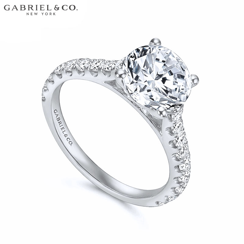 1.00ctr-2.00ctr Round Cut Natural Diamond Ring