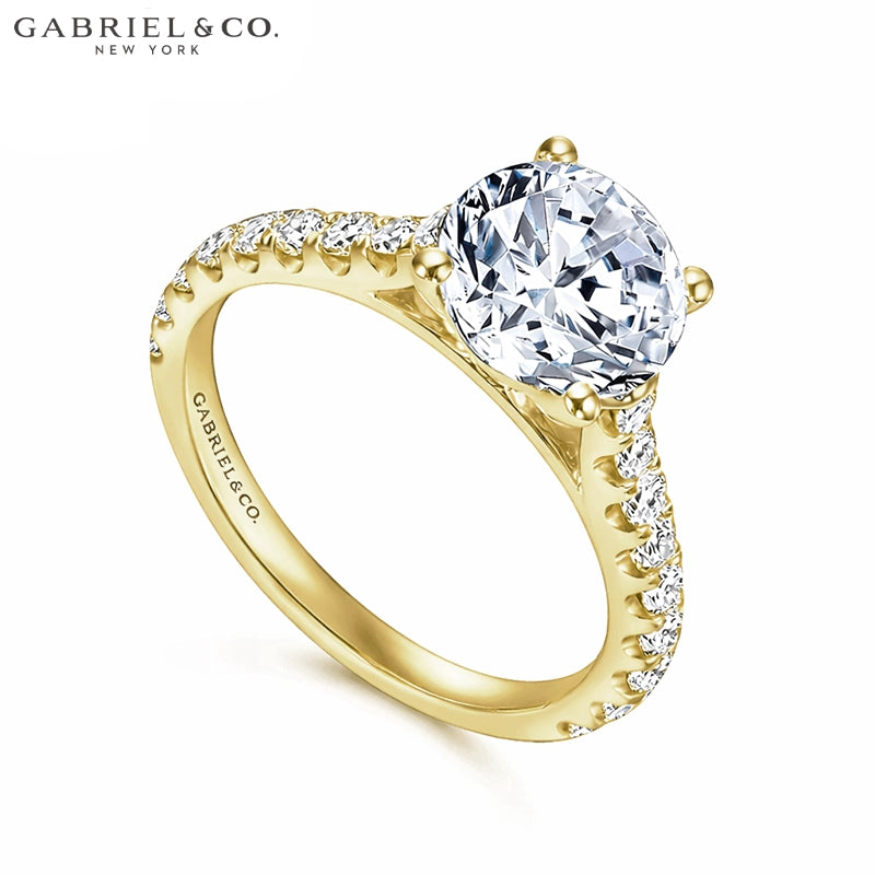 1.00ctr-2.00ctr Round Cut Natural Diamond Ring
