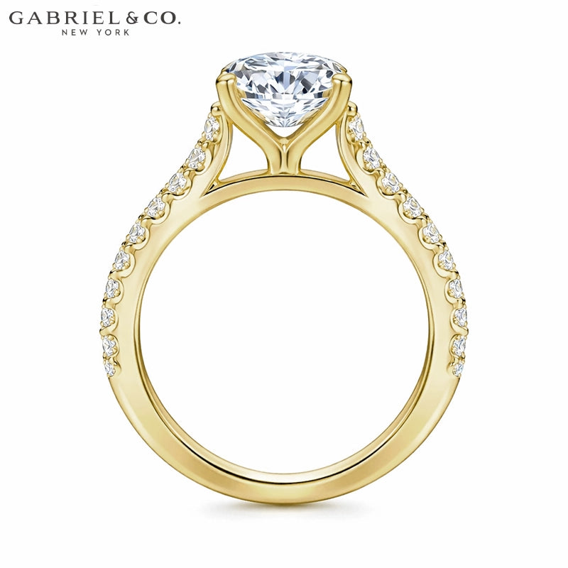 1.00ctr-2.00ctr Round Cut Natural Diamond Ring