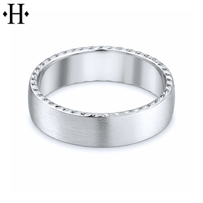 Classic Carved Ring 6mm