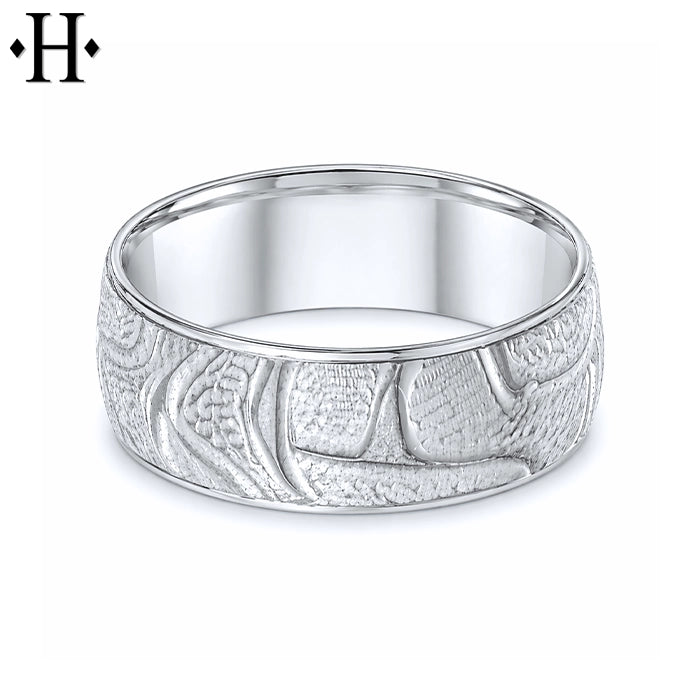 Classic Carved Ring 8mm