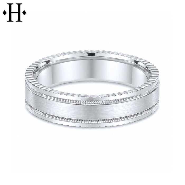 Classic Carved Ring 6mm