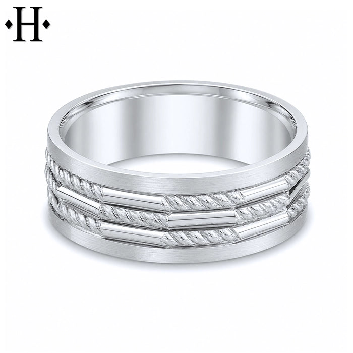 Classic Carved Ring 8mm