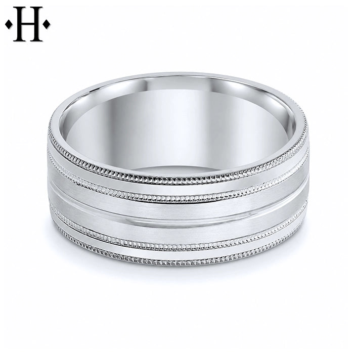 Classic Carved Ring 8mm