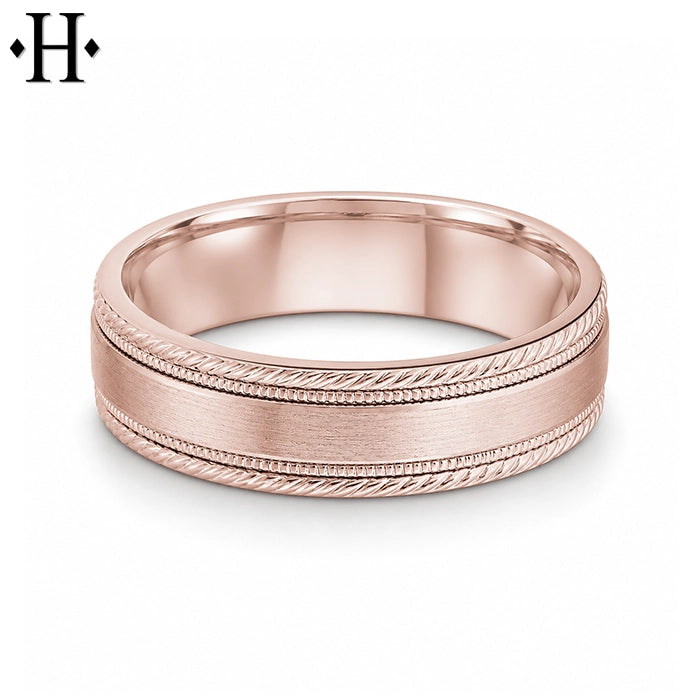 Classic Carved Ring 6mm