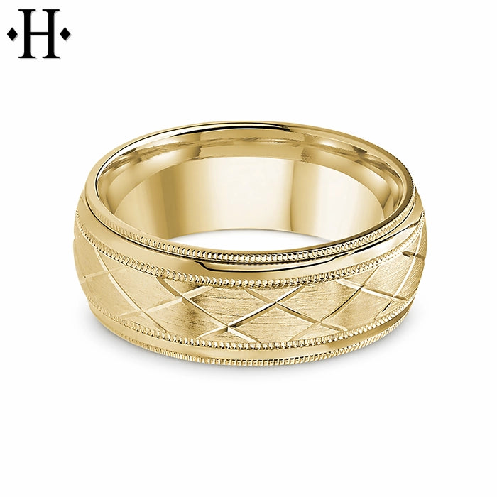 Classic Carved Ring 8mm